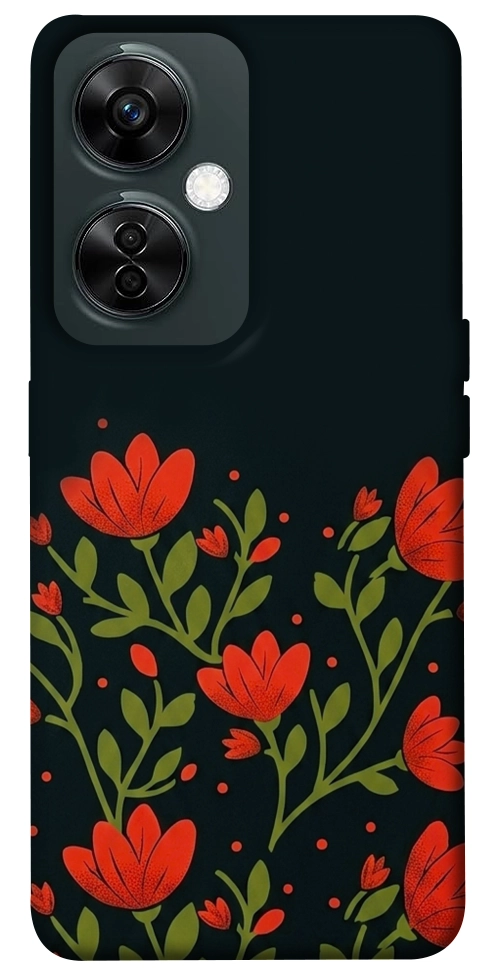 Чехол Червоний цвіт для OnePlus Nord CE 3 Lite