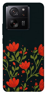 Чехол Червоний цвіт для Xiaomi 13T Pro