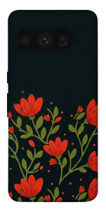 Чохол Червоний цвіт для Google Pixel 8 Pro