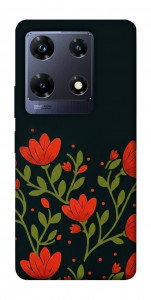 Чехол Червоний цвіт для Infinix Note 30 Pro NFC
