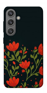 Чохол Червоний цвіт для Galaxy S24