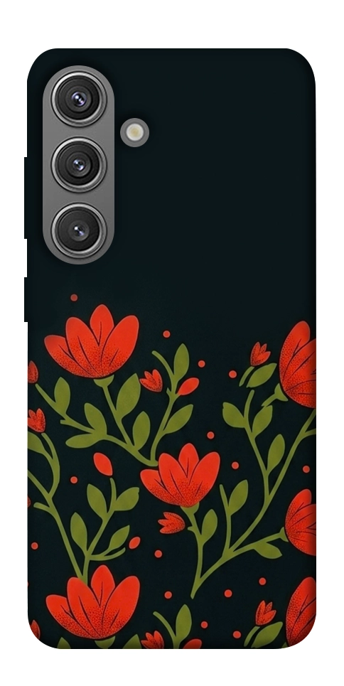 Чехол Червоний цвіт для Galaxy S24+