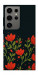 Чехол Червоний цвіт для Galaxy S24 Ultra