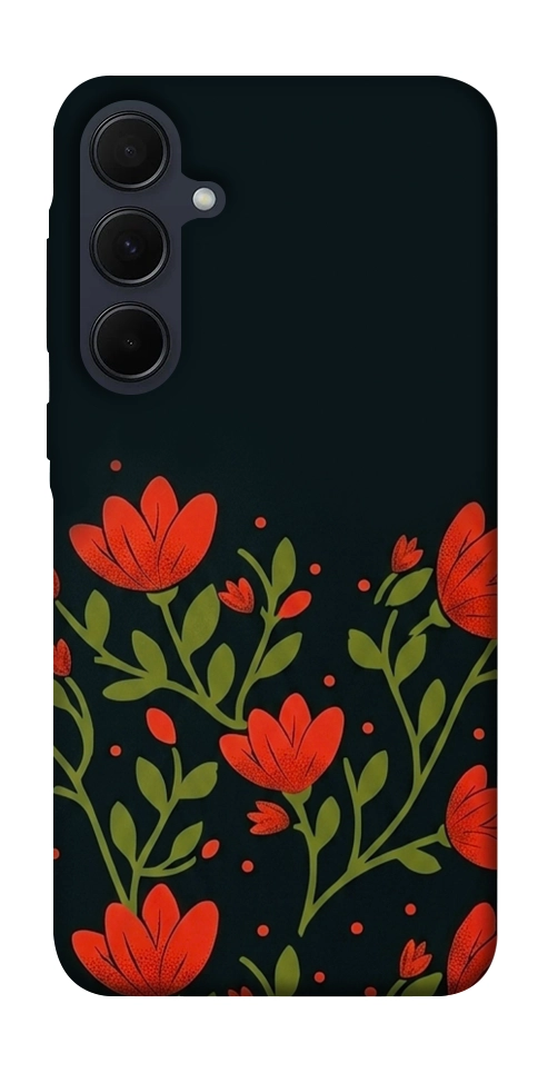 Чехол Червоний цвіт для Galaxy A35
