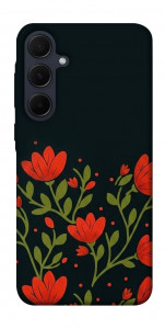 Чехол Червоний цвіт для Galaxy A55