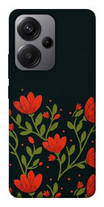 Чехол Червоний цвіт для Xiaomi Redmi Note 13 Pro+