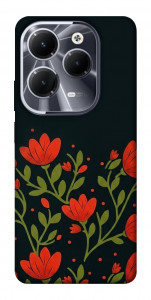 Чехол Червоний цвіт для Infinix Hot 40