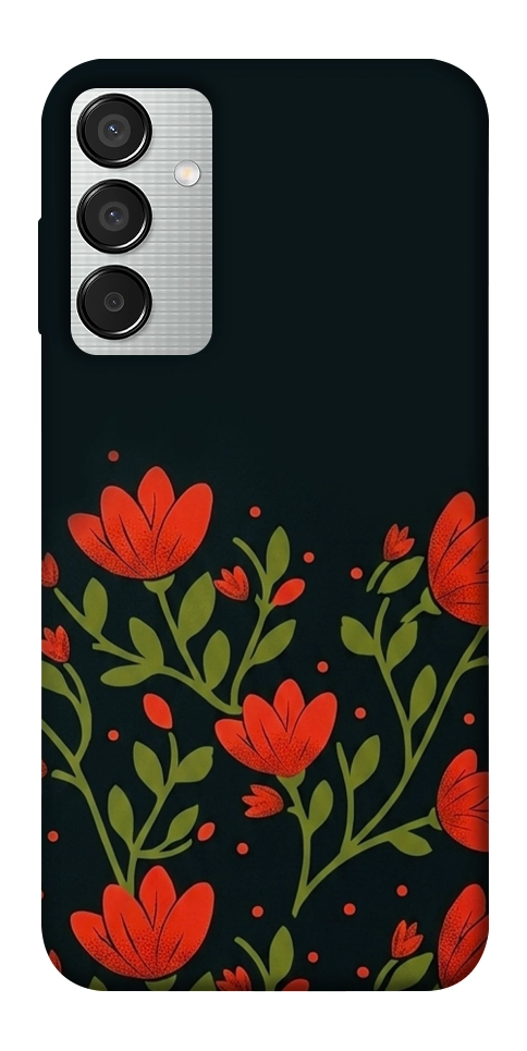Чехол Червоний цвіт для Galaxy M15 5G