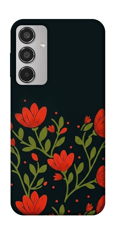 Чохол Червоний цвіт для Galaxy M35 5G