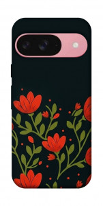 Чехол Червоний цвіт для Google Pixel 9