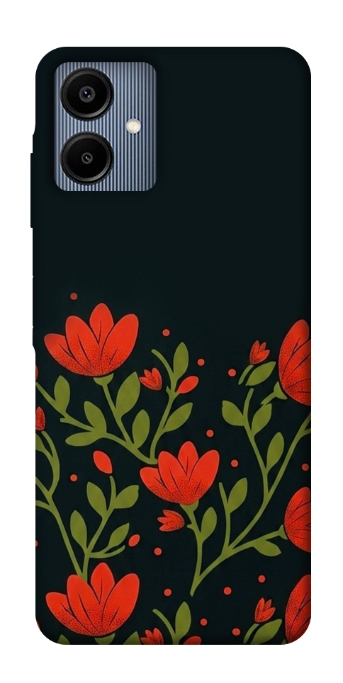Чехол Червоний цвіт для Galaxy A06