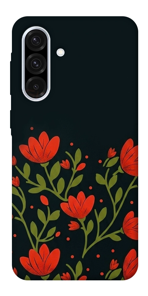 Чохол Червоний цвіт для Galaxy A56 5G