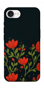 Чехол Червоний цвіт для iPhone 16e