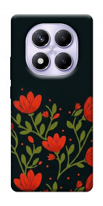 Чехол Червоний цвіт для Xiaomi Poco X7