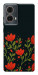 Чохол Червоний цвіт для Motorola Moto G85