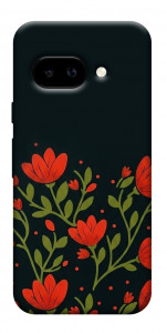 Чохол Червоний цвіт для Google Pixel 9a