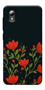 Чехол Червоний цвіт для ZTE Blade A3 (2019)