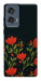 Чехол Червоний цвіт для Motorola Edge 50 Fusion