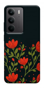 Чехол Червоний цвіт для Realme C75