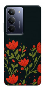Чехол Червоний цвіт для Realme C75x