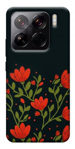 Чехол Червоний цвіт для Xiaomi 15 Pro