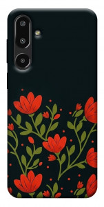 Чехол Червоний цвіт для Galaxy F16 5G