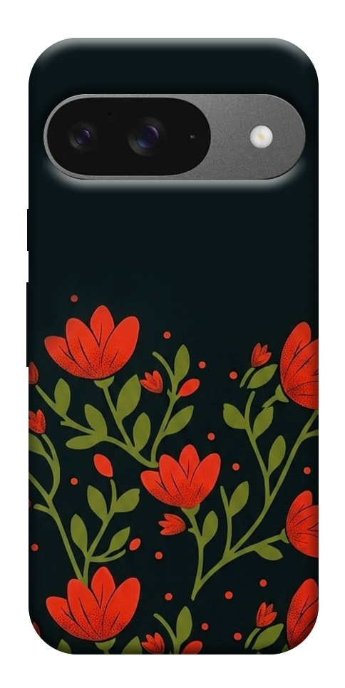 Чехол Червоний цвіт для Google Pixel 10 Pro