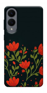 Чехол Червоний цвіт для Galaxy S25 Edge