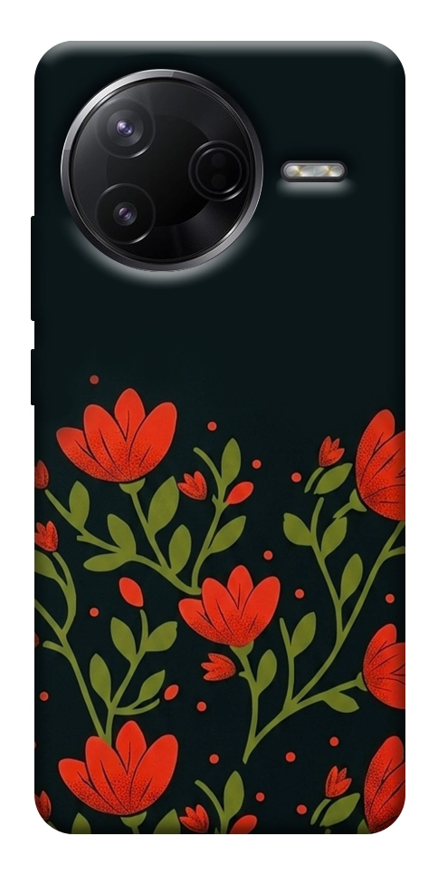 Чехол Червоний цвіт для Xiaomi Poco F7 Pro