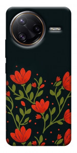 Чехол Червоний цвіт для Xiaomi Poco F7 Ultra