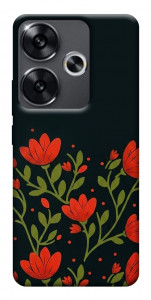 Чехол Червоний цвіт для Xiaomi Poco F6