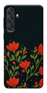 Чохол Червоний цвіт для Galaxy M55