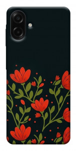 Чехол Червоний цвіт для Galaxy A07