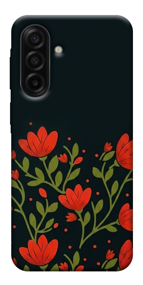 Чехол Червоний цвіт для Galaxy A17 5G