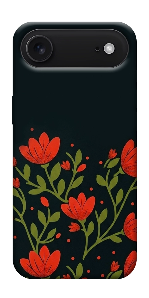Чохол Червоний цвіт для iPhone 17 Air