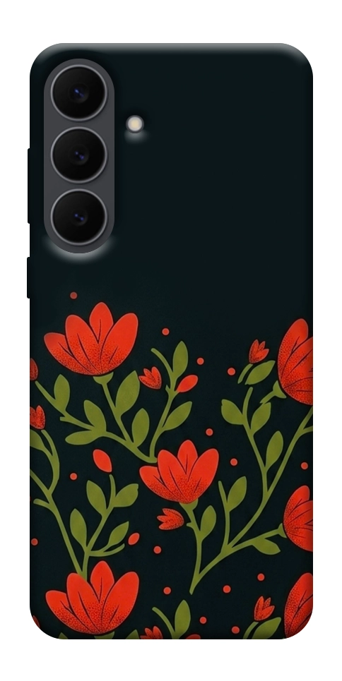 Чехол Червоний цвіт для Galaxy S25 FE