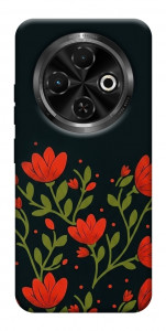 Чехол Червоний цвіт для TECNO Spark 30C (KL5n)