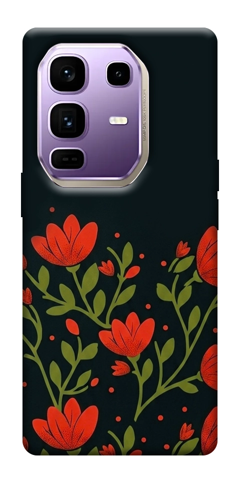 Чехол Червоний цвіт для Infinix Note 50 Pro+