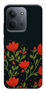 Чохол Червоний цвіт для Xiaomi Redmi 15C (Europe version)