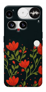 Чохол Червоний цвіт для Nothing Phone (3)