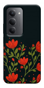Чохол Червоний цвіт для Xiaomi Redmi 15 (Europe version)