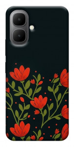 Чехол Червоний цвіт для Infinix Smart 10