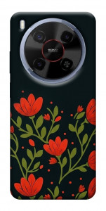 Чехол Червоний цвіт для ZTE Nubia V70 Max