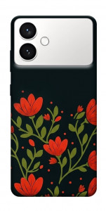Чохол Червоний цвіт для Galaxy S26 Edge