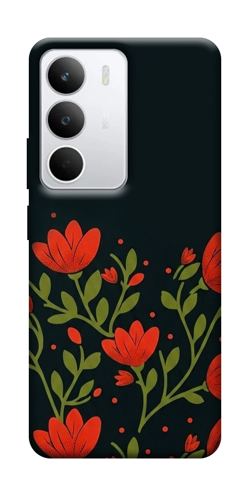 Чехол Червоний цвіт для Realme C71