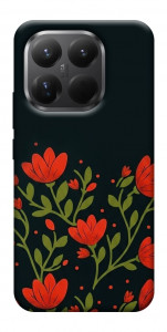Чехол Червоний цвіт для Xiaomi 15T Pro