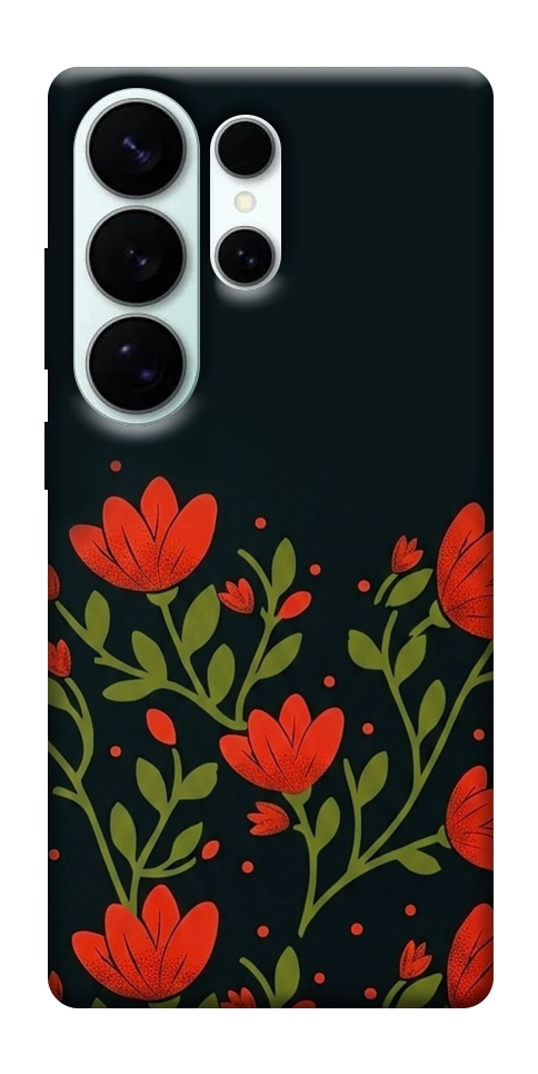 Чехол Червоний цвіт для Galaxy S26 Ultra