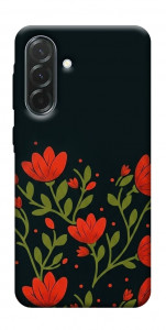 Чехол Червоний цвіт для Galaxy A37 5G