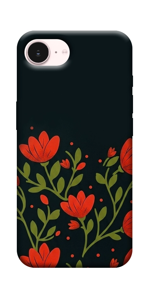 Чехол Червоний цвіт для iPhone 17e