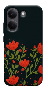 Чехол Червоний цвіт для Xiaomi Poco X8 Pro